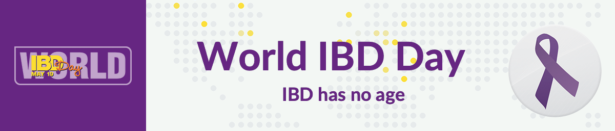 World IBD Dayバナー:World IBD Day IBD has no age